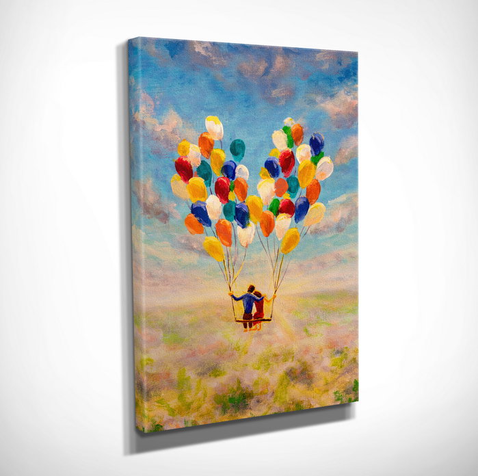 Wallity DC423 Lienzo Decorativo Multicolor 30 x 40 cm